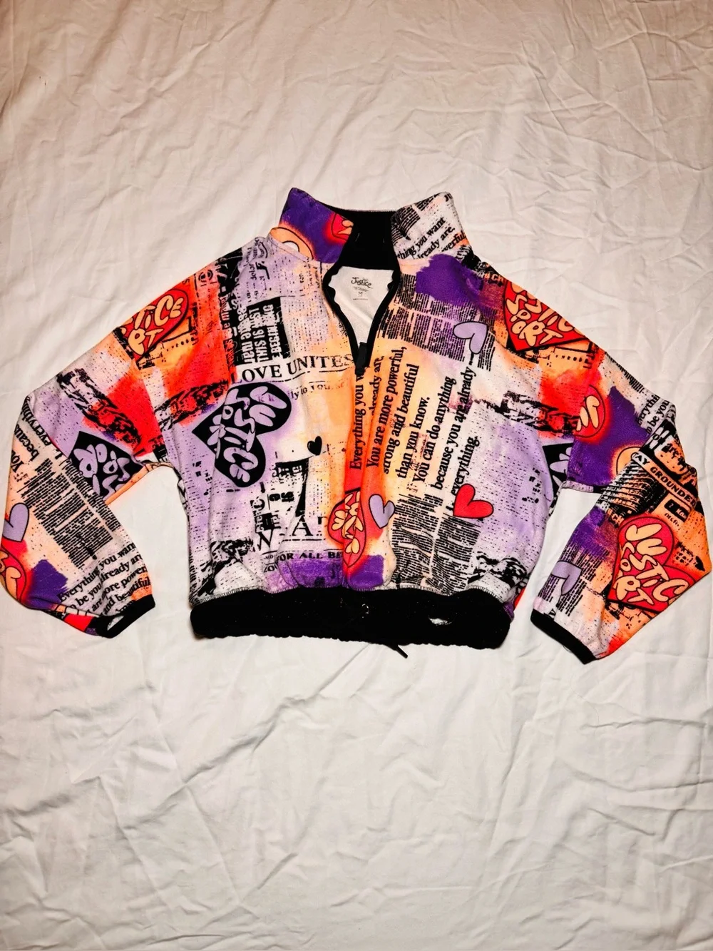 Girls 1/4 zip sweatshirt